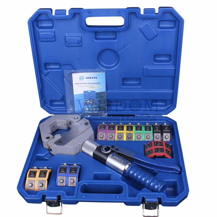 Hydraulic hose charging compressing crimping clamp tool kit WK700