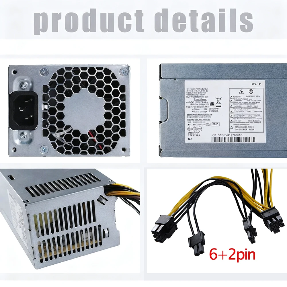 New PCG007 310W 937516-004 PSU Power Supply For HP ProDesk 280 288 480 G3 MT  For Test Measurement Tool Accessory