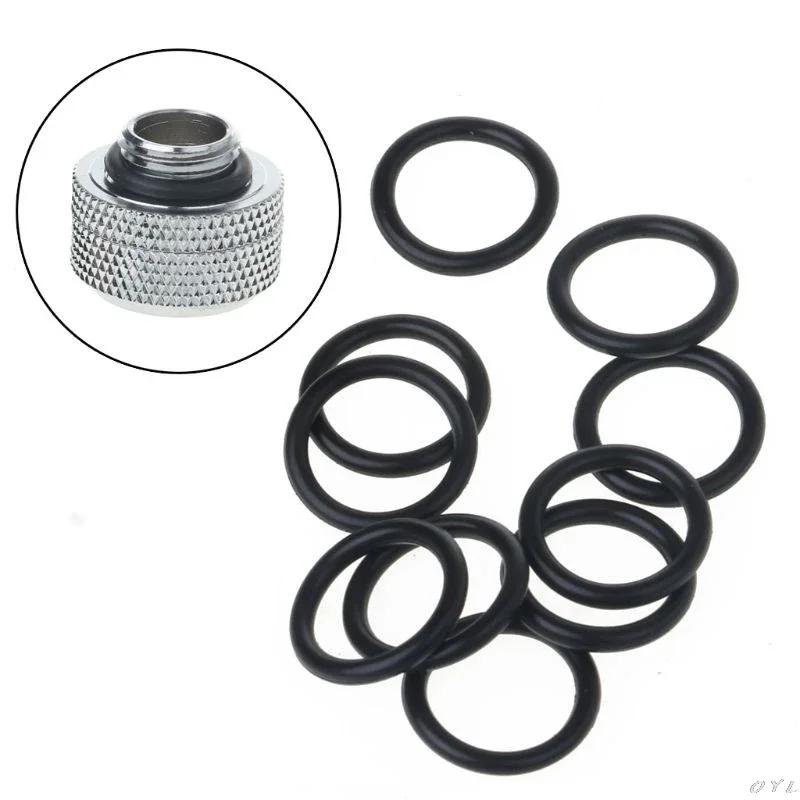 10pcs G1 / 4 Fil fil à eau refroidissement en silicone joint joint joint d'eau refroidisseur PC accessoires L29k