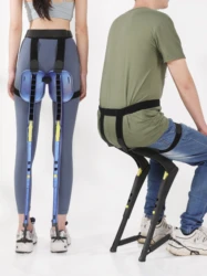 Exoskeleton-asiento Invisible para deportes, soporte de pesca, protector de fábrica al aire libre, taburete plegable portátil para acampar