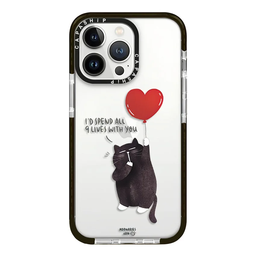 Cartoon Cute Sleeping in Cat Case For iPhone 15 14 13 12 11 Pro X XS XR Max 7 8 Plus SE 2 3 Soft TPU Shockproof Back Cover Capa