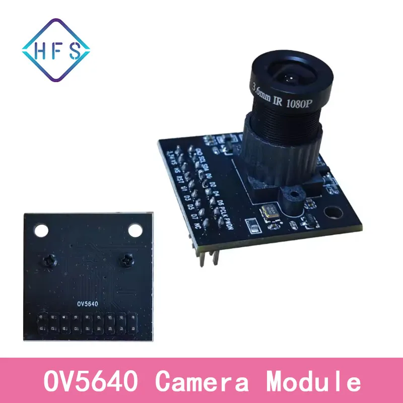 

OV5640 camera module 5MP effective pixels SCCB interface compatible with I2C interface suitable for STM32 development board