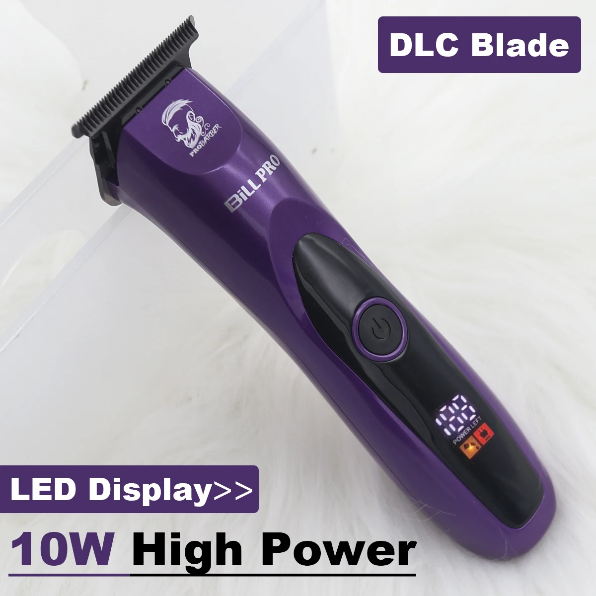 

BILL 951 Men's Hair Trimmer DLC Blade 10W LCD Display Hair Cutting Machine Barber Shop Equipment Professional Finishing Machine