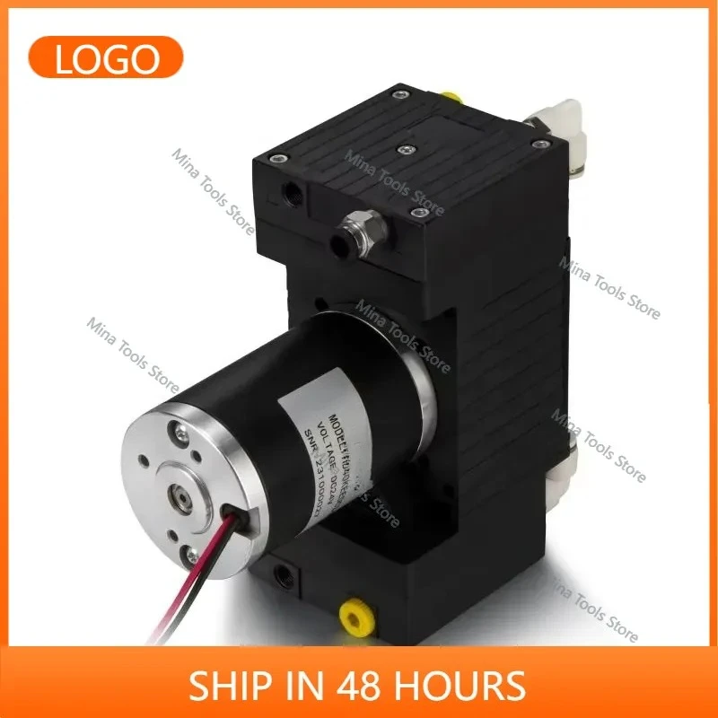 24V 40LPM -95KPa Oilless High Vacuum DC Brushed Motor Diaphragm Micro Air Pump 100W for Environmental Protection
