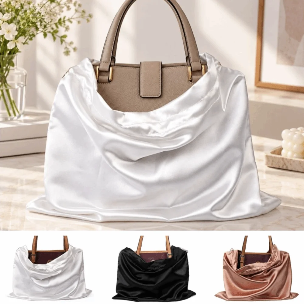 Tote Purses Thick Dust Bags Dustproof Soft Dust Cover Portable Reusable Drawstring Pouch Travel
