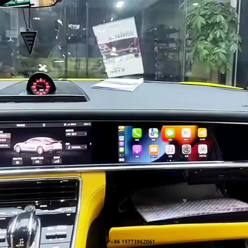 

971 2017-2023 Car Modification Upgrade Passenger Screen Entertainment Screen Navigation Multimedia Playback for Por Panamera