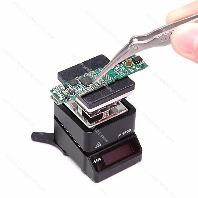 MHP30 PD Mini Hot Plate SMD Preheater Rework Heating Station PCB Board Soldering TE01 TC01 MTweezer For Electronic Phone Repair