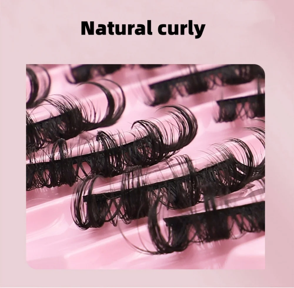 10 Paar russische Streifenwimpern, flauschige künstliche Nerzwimpern, zarte Wimpern im natürlichen Look, dickes Volumen, künstliche Wimpern, lockige künstliche Wimpern