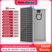 WERCHTAY 100W 12V 12BB Solar Cell Monocrystalline Solar Panel High Efficiency Solar Module Charge Battery for RV Trailer