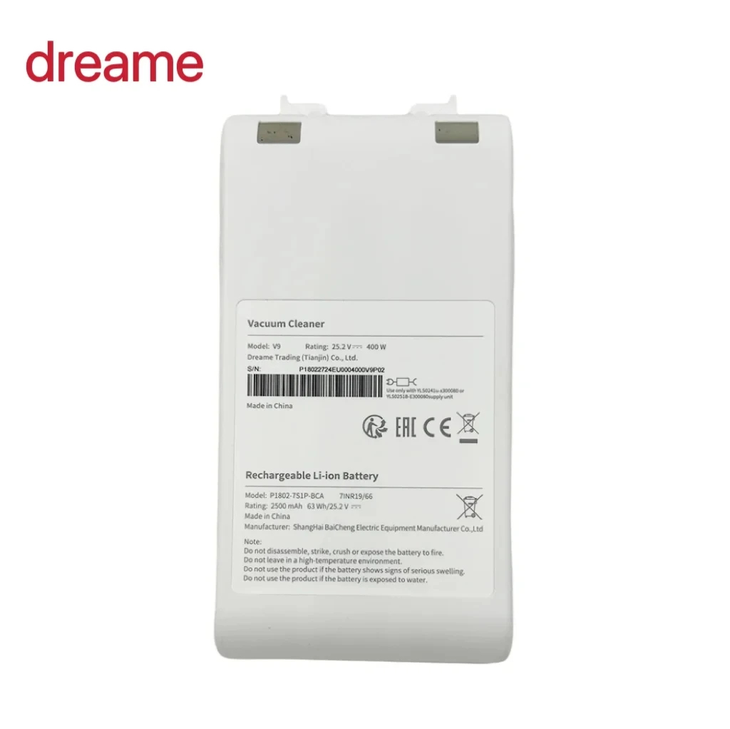 Dreame V8 V9 V9P XR V10 V9B VVN3 VVN4 XR Replacement Battery for Dreame Handheld Cordless Vacuum Cleaner Accessory