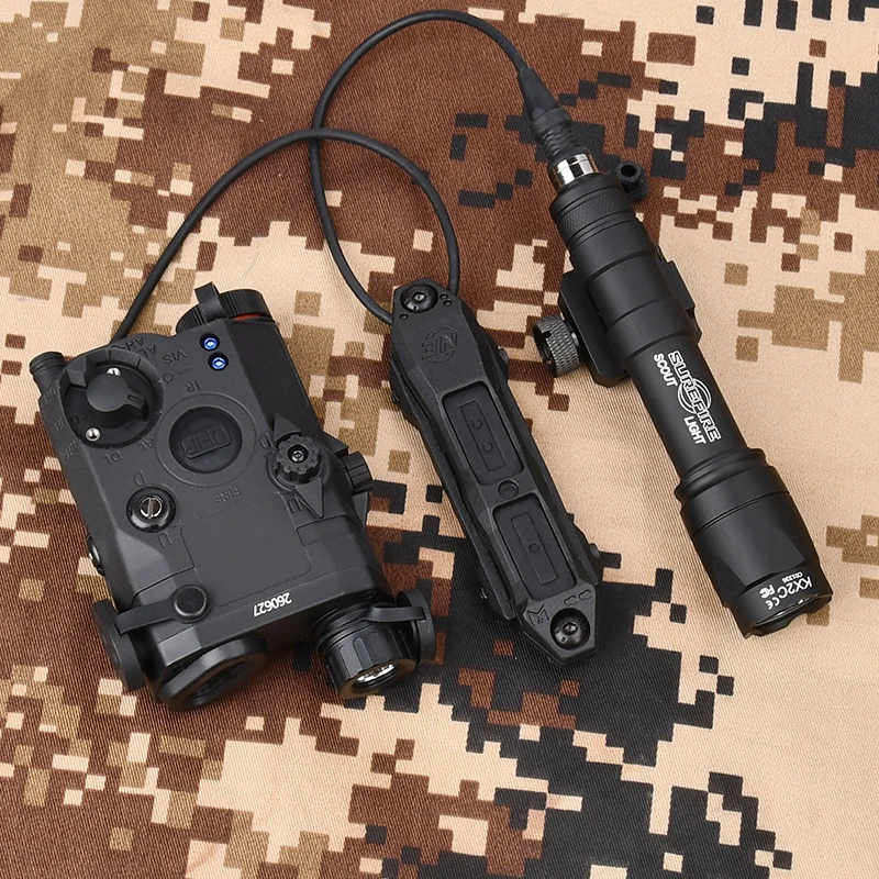 WADSN Tactical PEQ PEQ15 Laser SF M300A M600C Flashlight Airsoft Hunting Accsesories High Power Red Dot Green Blue Indicator