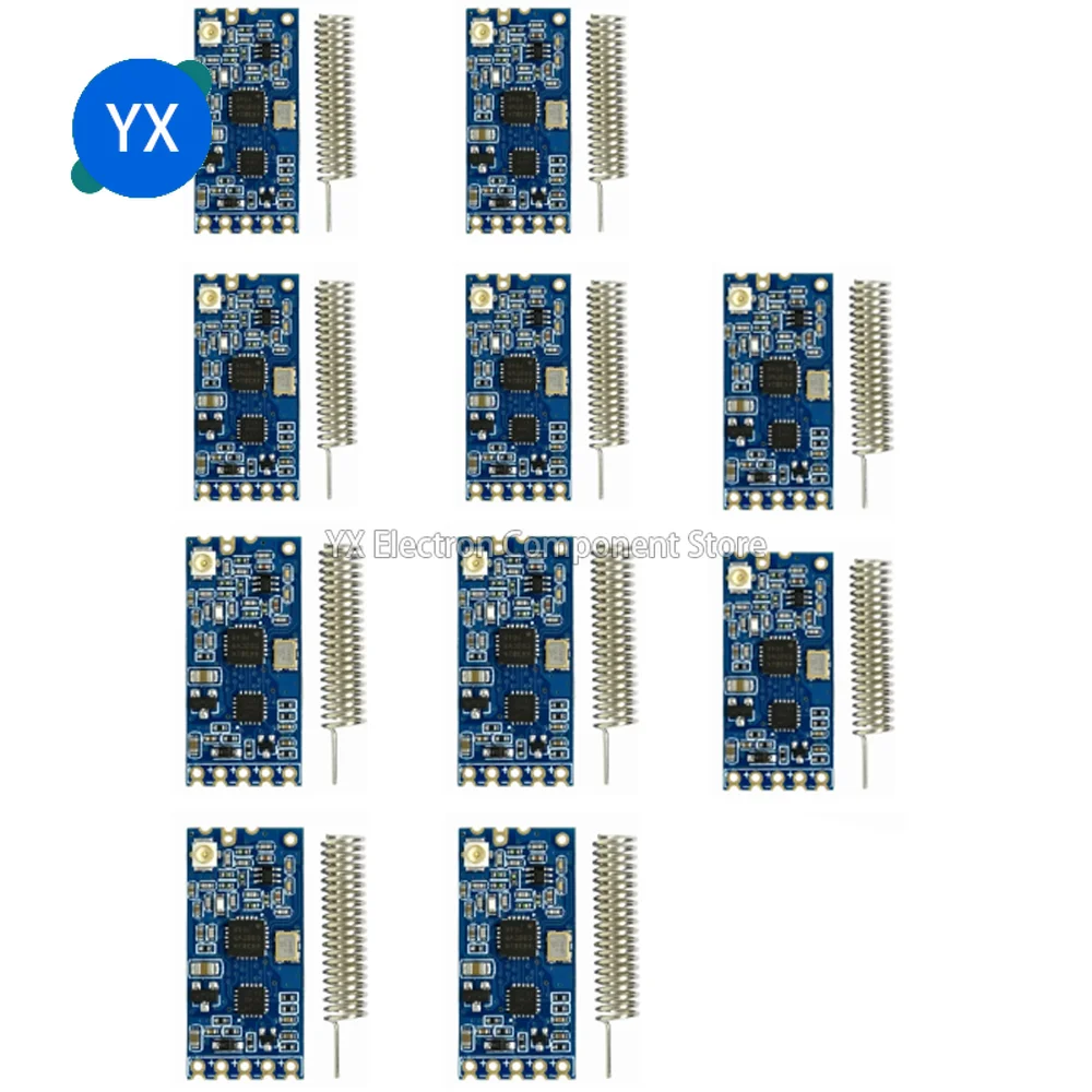 HC-12 Transmissão Transceptor Sem Fio, Módulo De Comunicação Serial, 433m, 10Pcs