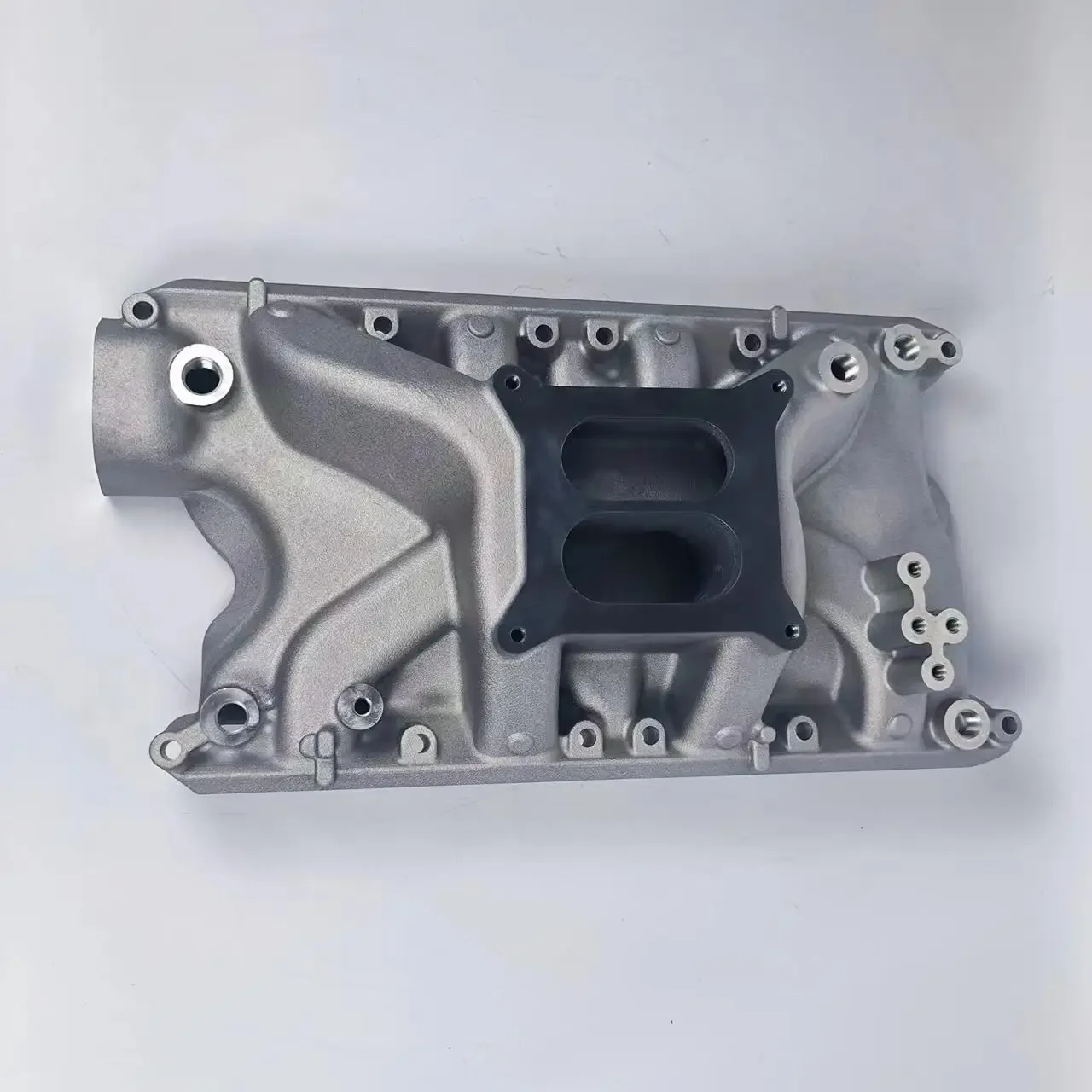 SBF 351W Windsor V8 Air Gap Single Plane Aluminum Satin Intake Manifold