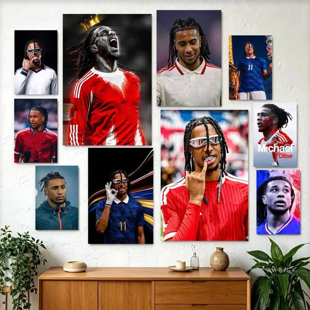 King of Assists Michael Olise Poster Perfect Space Sticker Self Adhesive for Office Home Theater Wall Art Decor Fancy Gift