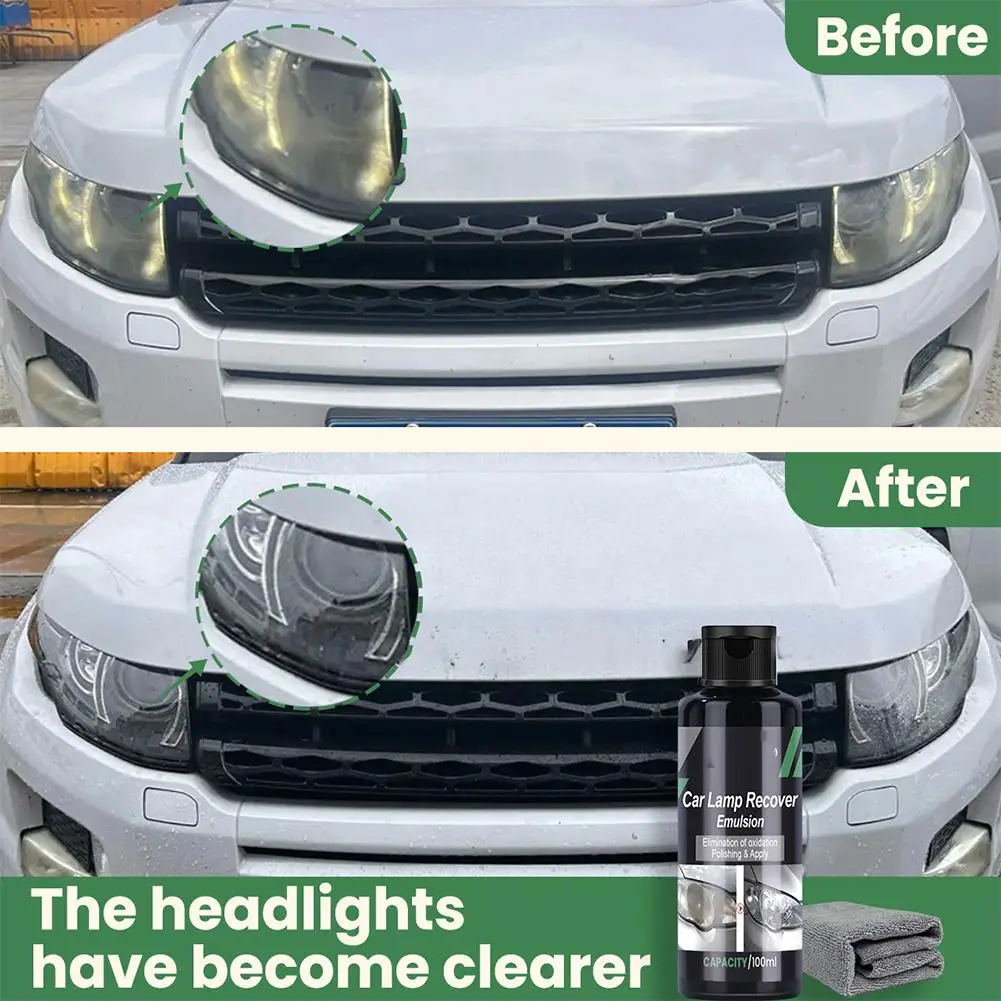 

New Car Headlight Restoration Polishing Kits Headlamp Scratch Cleaning Remover Remove Liquid Paste Oxidation Headlight Poli C7Q9