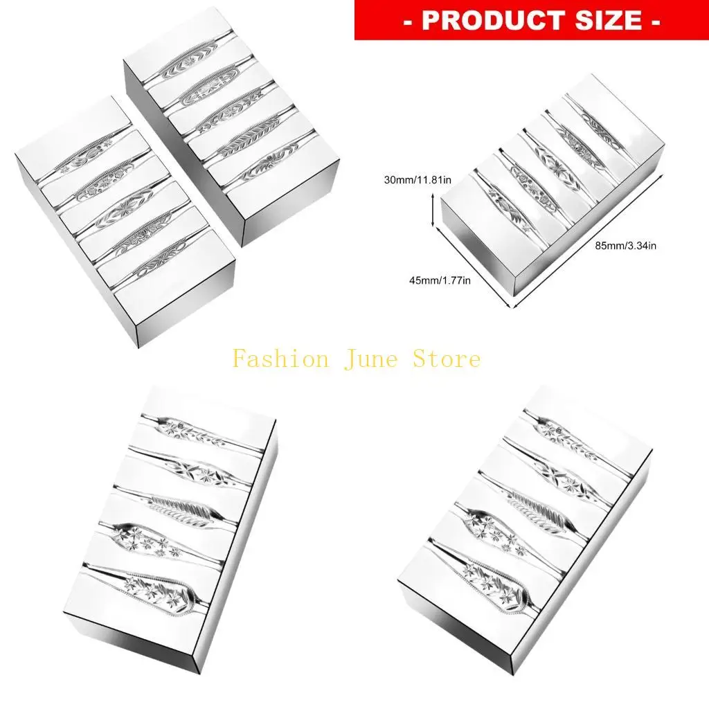 

N5KA Quick Releasing Steel Mold for Star Engraving Jewelry Ring Making Workshop