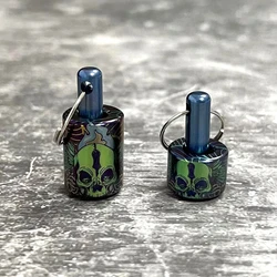 EDC Titanium Alloy Knife Beads A Pendant Paracord Outdoor DIY Decorations Camping Gear EDC Tools