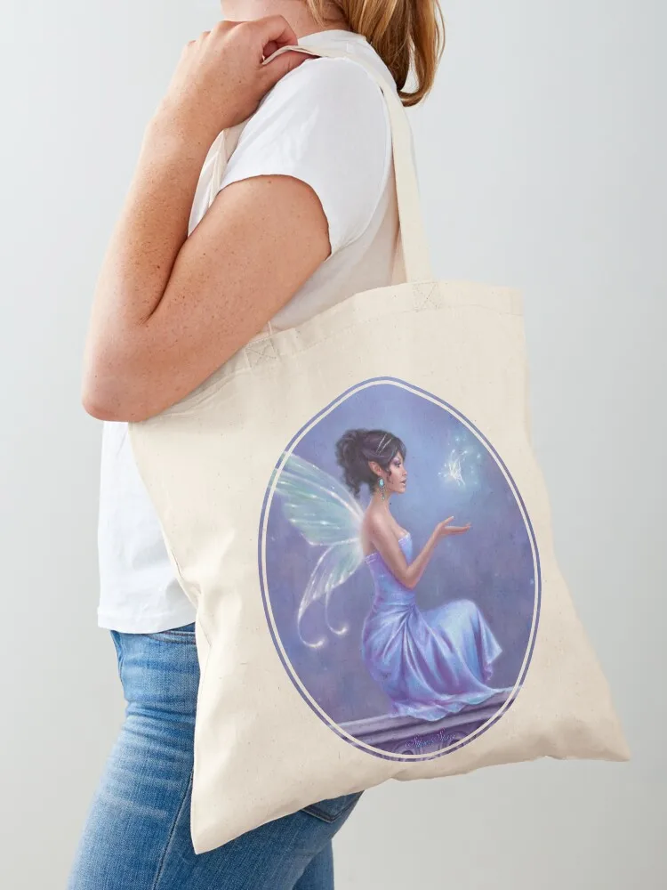 أوباليت الجنية مع فراشة متوهجة حمل حقيبة قماش حمل الحقائب حمل حقيبة امرأة المرأة حقيبة حقائب نسائية #1