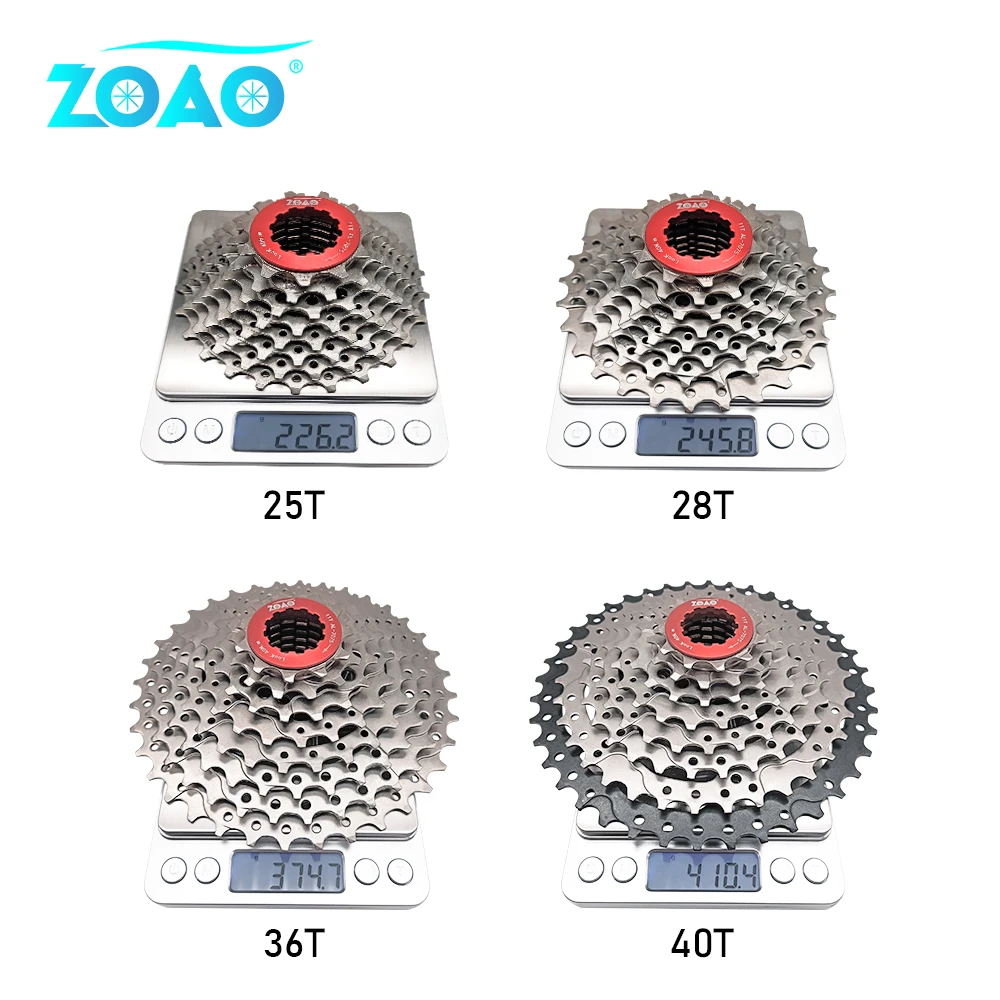 ZOAO 8 Kecepatan Sepeda Jalan MTB Kaset 11-25 11-28 11-36 11-40T Kerikil 8 S Sepeda Freewheel 8V 8 Kecepatan 2400 Claris TX800 Kompatibel