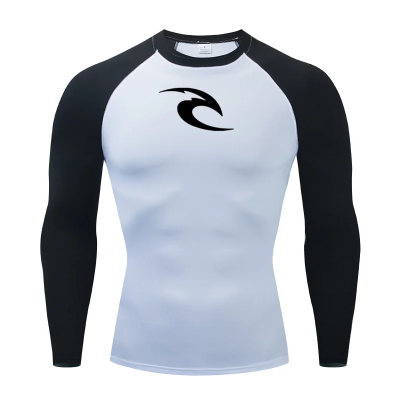 2023 Men\'s Long Sleeve Compression Shirt MMA Fitness Sport Running Gym Comfortable Fashion Breathable le Athletic Quick Dry Tops