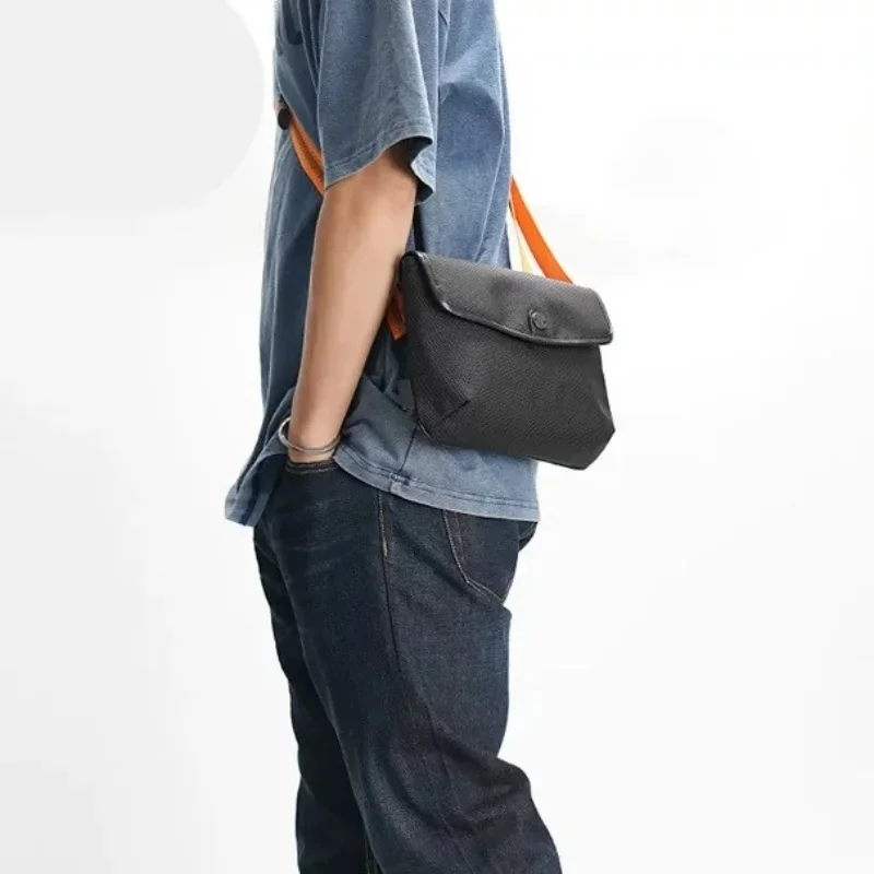 Sling Bag Ballistic Nylon Water Resistant Casual Outdoor Cycling Square Shoulder Magnetic Anti Theft Portable Durable Design