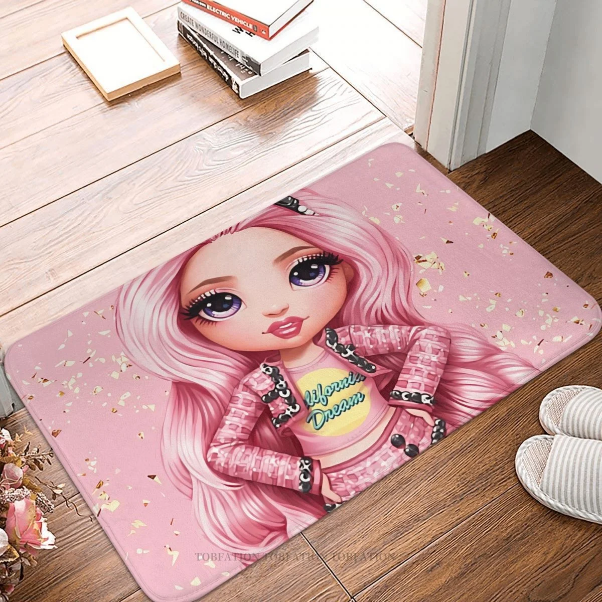 Rainbow High Dolls Bath Non-Slip Carpet Bella Parker Bedroom Mat Entrance Door Doormat Home Decoration Rug