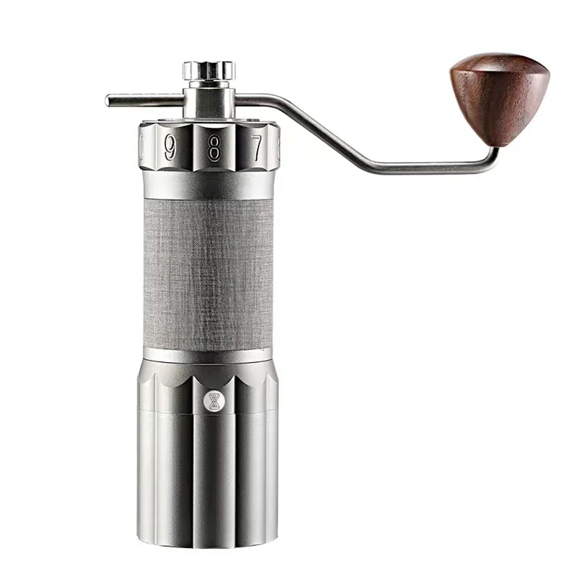 Mini Coffee Bean Grinder Portable Hand Held Coffee Grinder Conical Burr Aluminum Alloy Manual Coffee Grinder