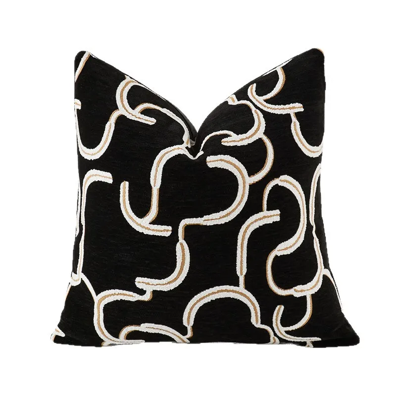 High-end jacquard sofa pillow cover, Wabi-Sabi style tatami headrest cushion cover, does not include the inner pillow