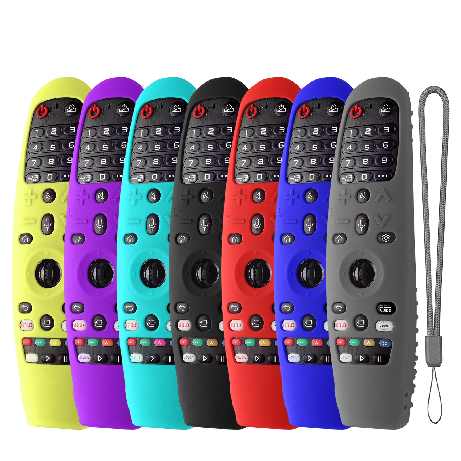 ForLG Smart TV Magic Remote Silicone Case for AN-MR19BA AN-MR18BA Smart TV Magic Remote Control Shockproof Protective Cover