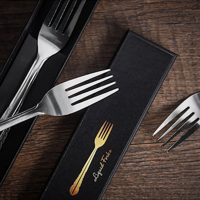 Garfos líquidos truques de magia 10 garfos de metal dobra mágico profissional close-up truques de rua ilusões mentalismo magia adereços