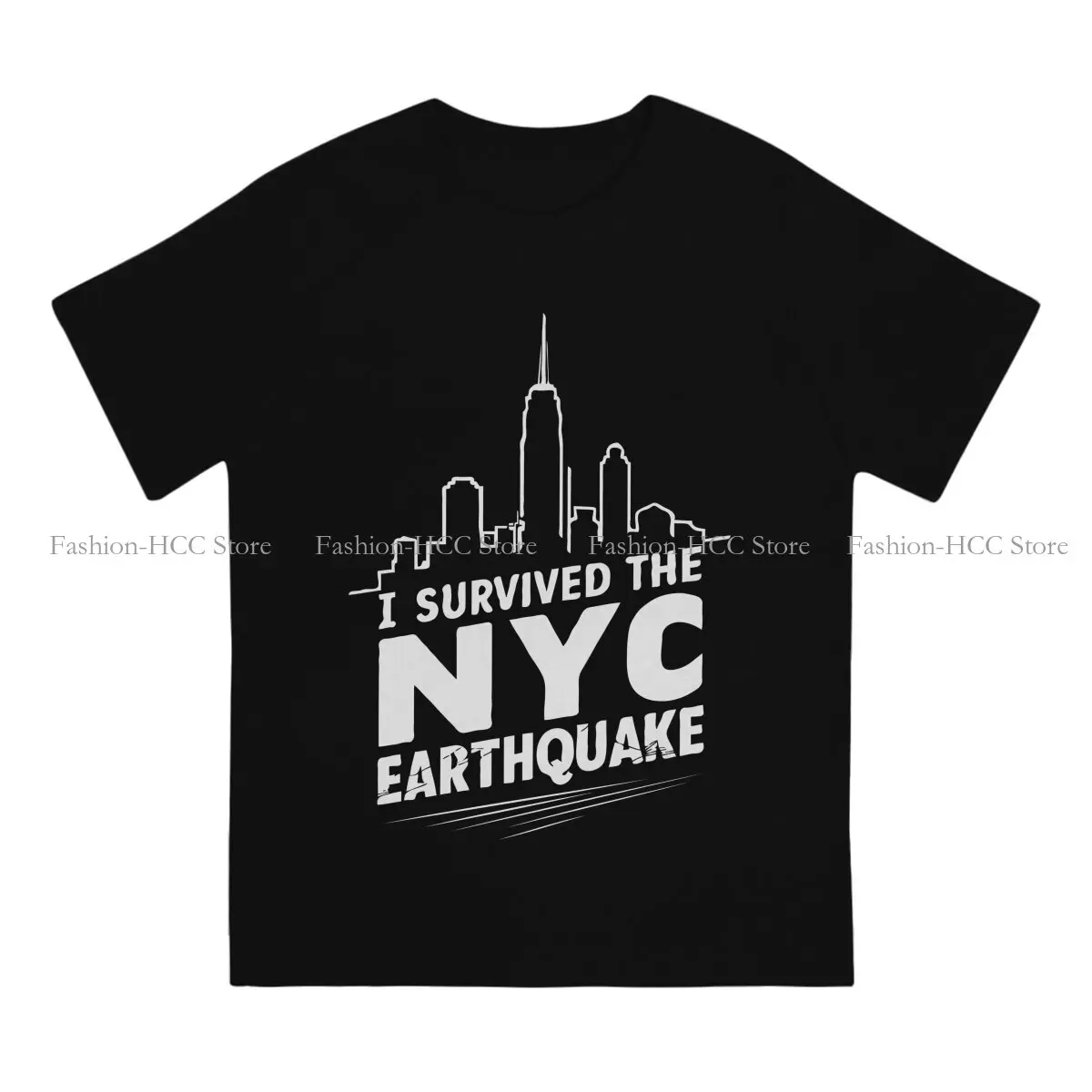 I Survived The NYC Earthquake TShirt for Men Cool Soft Leisure Tee T Shirt High Quality New Design