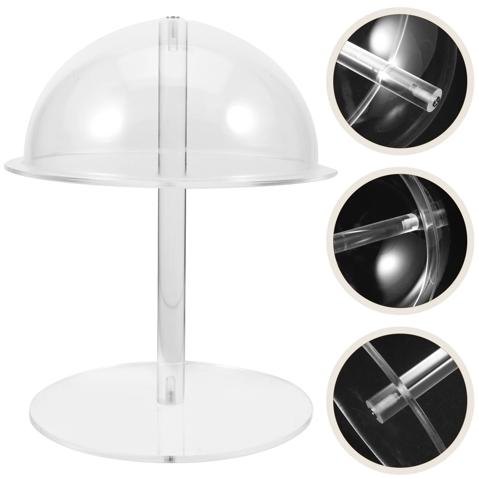 

Adjustable Acrylic Desktop Organizer Cap Storage Rack Reusable Holder Vertical Space Saving Stable Base Simple Elegant