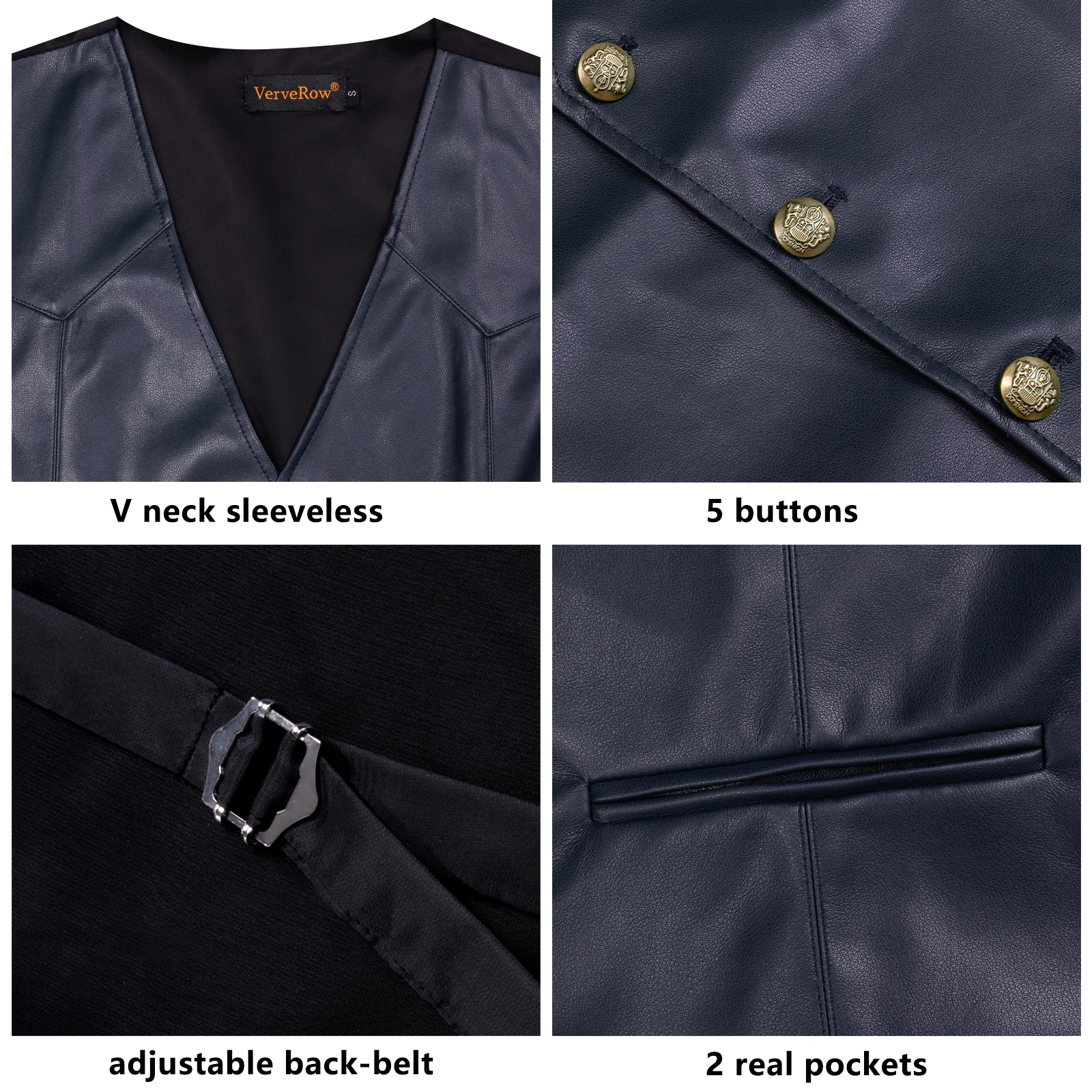 VERVEROW Erkek Slim Fit Suni D - Men'S Formal Wear Waistcoat incelemesi ve fiyatı