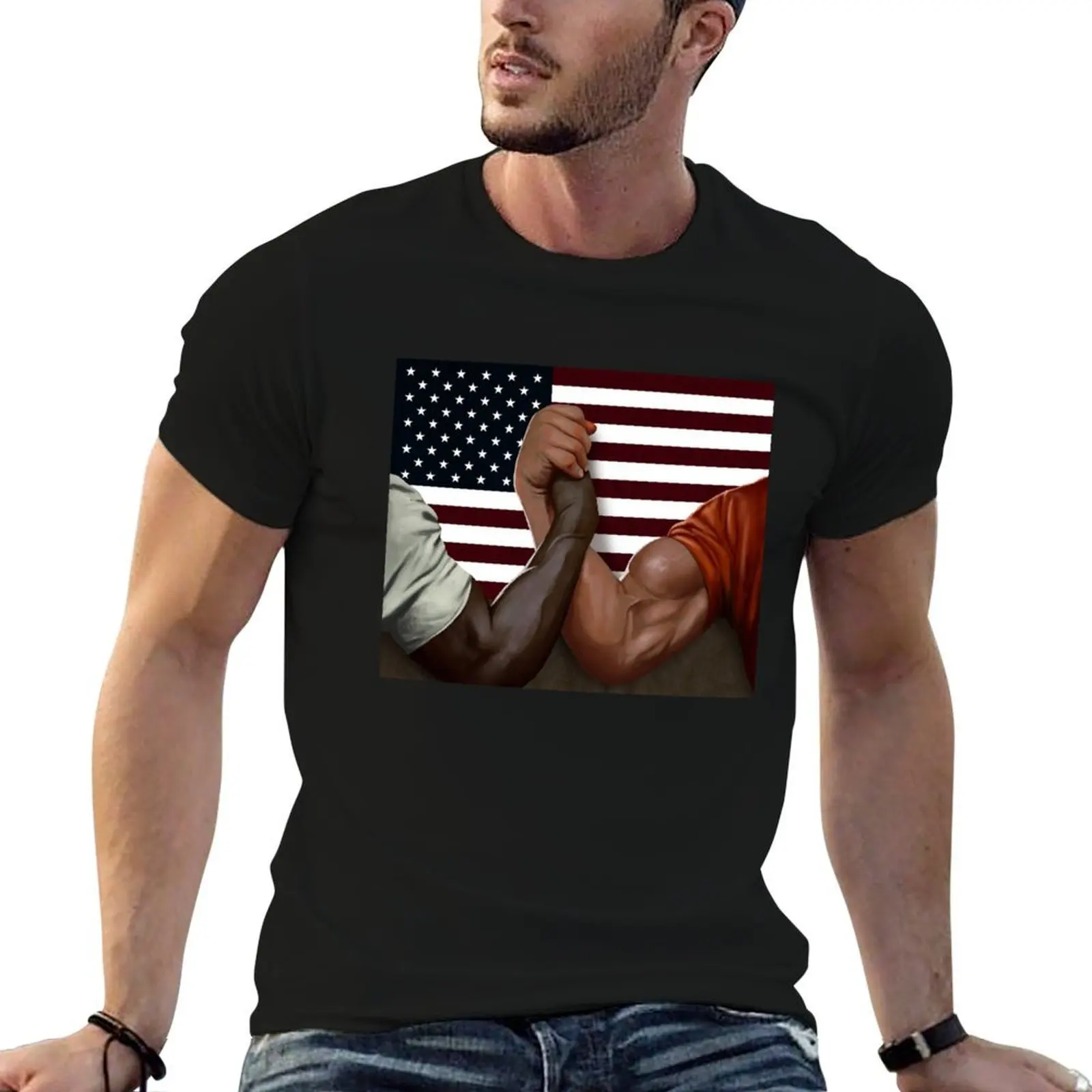 Dutch and Dillon famous Handshake T-Shirt custom t shirt basketball graphic tees mens clothing