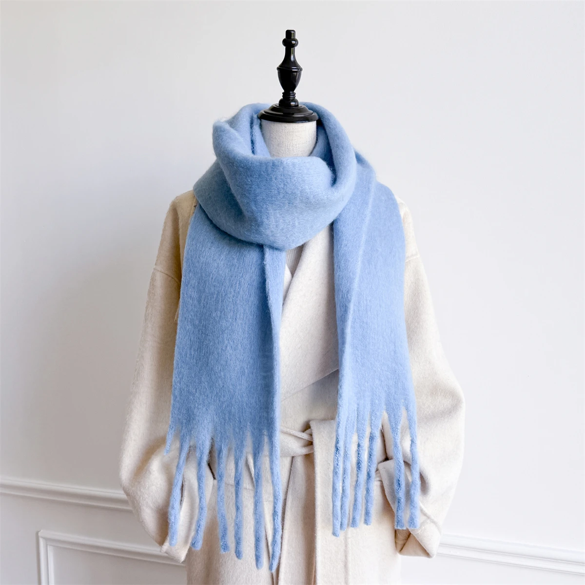 

New Winter Shawl Scarves Wrap 2025 Design Cashmere Scarf Women Warm Fashion Pashmina Femal Poncho Neckerchief Echarpe Bandana