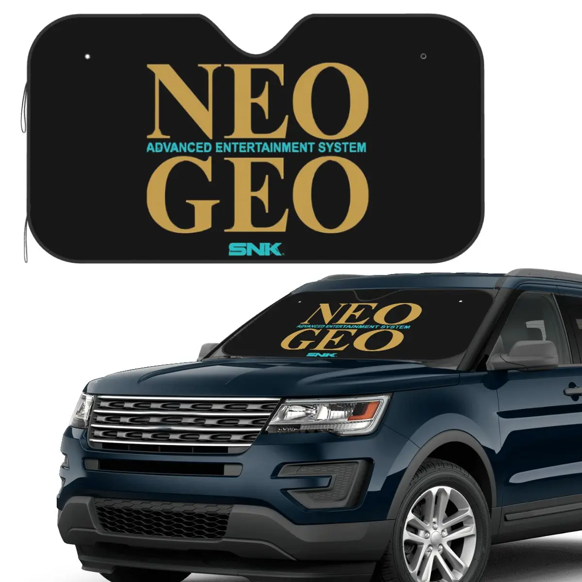

Neo Geo Logo Neogeo Arcade Солнцезащитный козырек на лобовое стекло автомобиля, переднее лобовое стекло, солнцезащитный козырек, аксессуары, чехлы