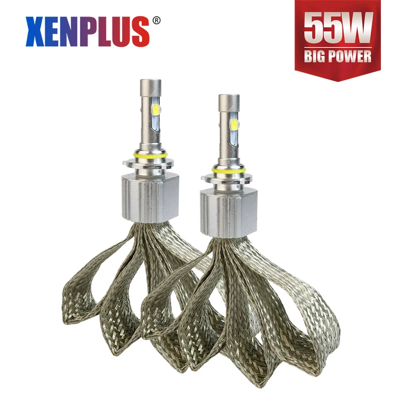 Xenplus 2PCS LED H4 H7 H8 H11 H13 9004 9005 9006 9007 HB3 HB4 Auto L7 Car Headlight Bulbs 6000K fog light 110W 6600LM