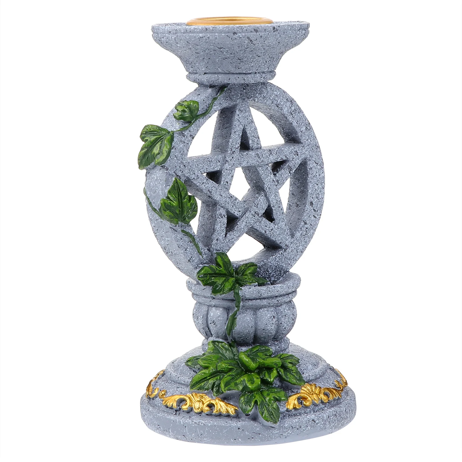 

1Pcs Pentacle Holder Retro Tabletop Candlestick for Home Indoor Outdoor Decoration Elegant Stand