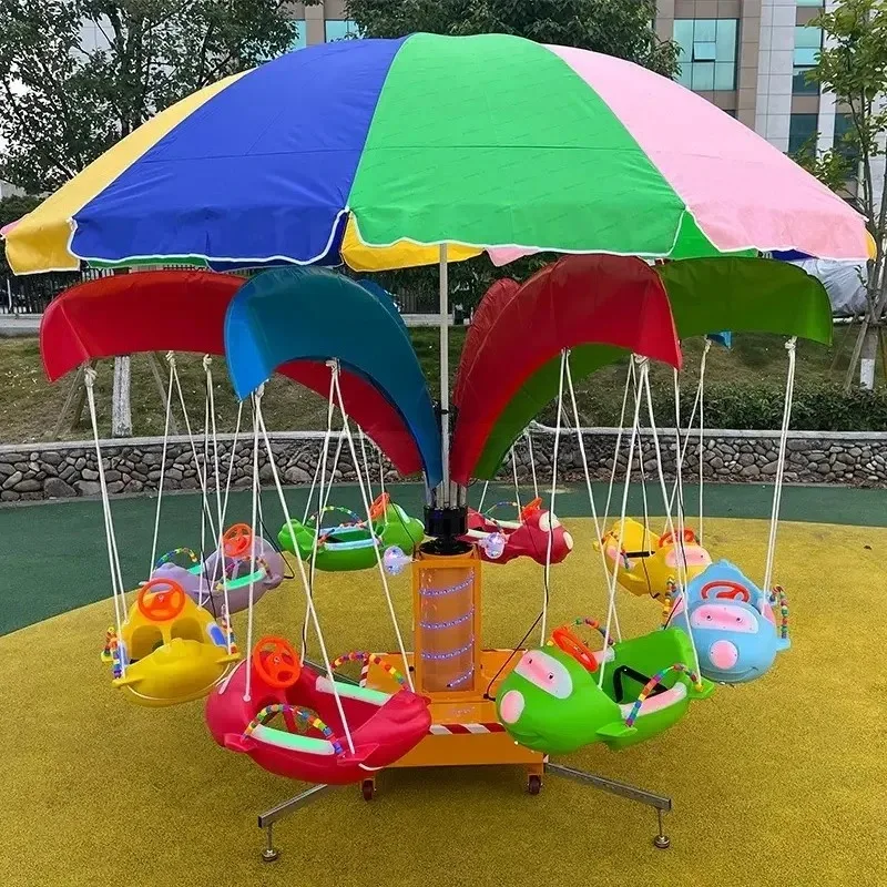 Hot Sale Amusement Park Ride Horse Merry Go Round Kids Cradle Swing Musical Carousel Electric