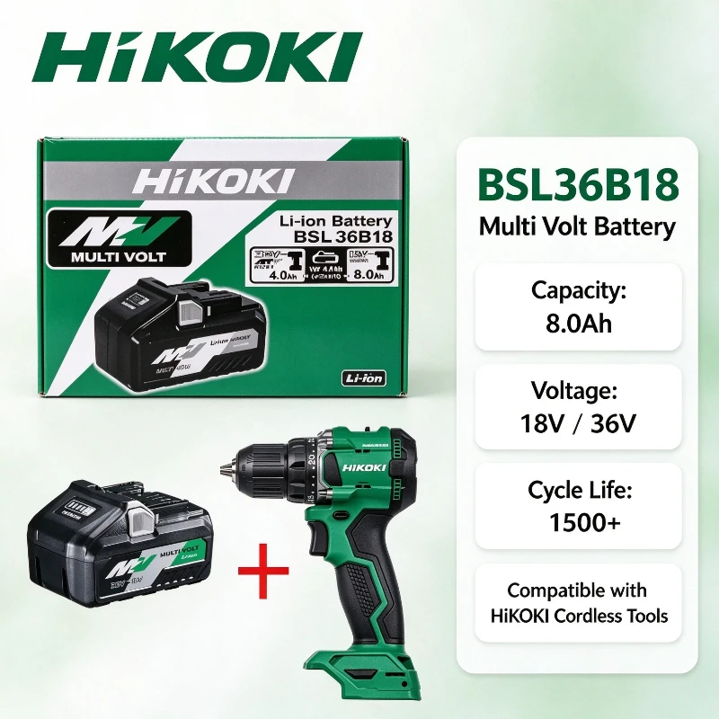 Authentic HiKOKI BSL36B18 MultiVolt Battery 18V8.0Ah/36V4.0Ah Li-ion Battery For Hitachi Cordless Drill Grinder Saw Power Tools