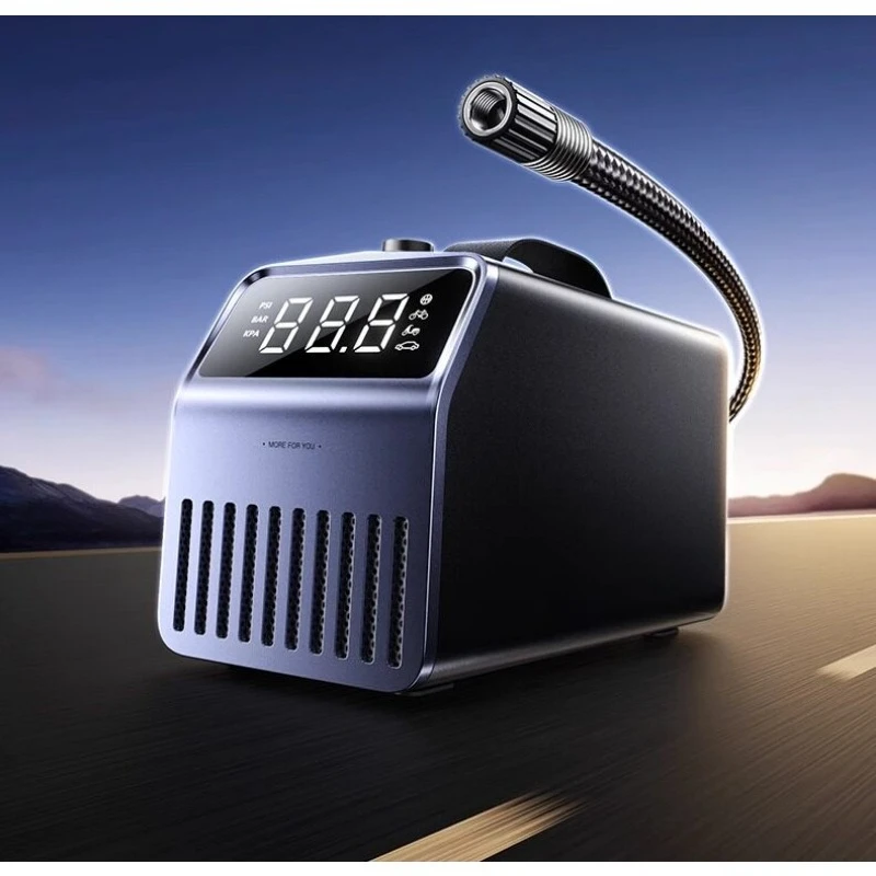 Wired Electric Car Inflator Pump Tire Pressure Gauge Portable Auto Air Pump
