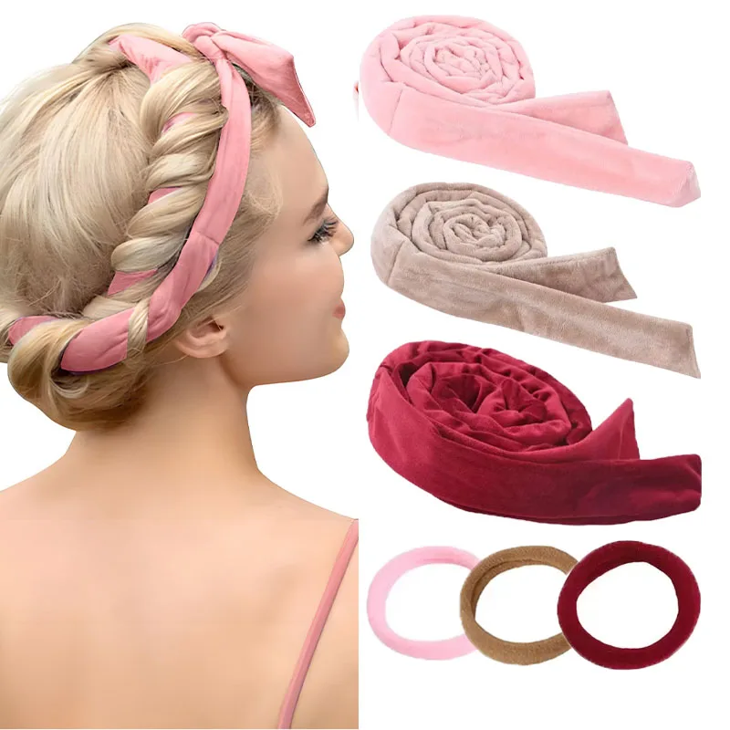 Heatless Curling Rod Stirnband Keine Hitze Haar Curler Faul Lockenwickler Weiche Lockenwickler Schlafen Locken Curling Haar Styling Werkzeuge