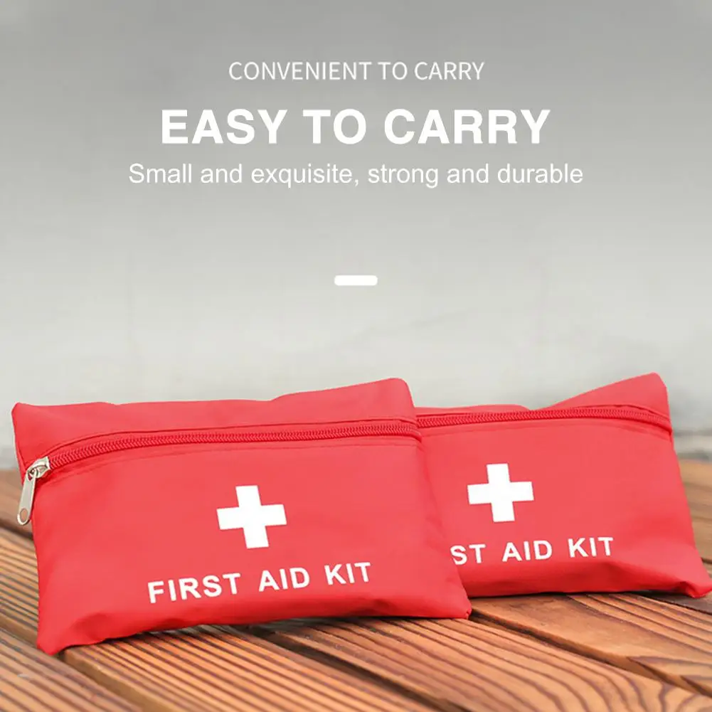 Mini Emergency Storage Bag Small Bag First Aid Kit Empty Bag for Car Home Office Travel Camping Sports Outdoor