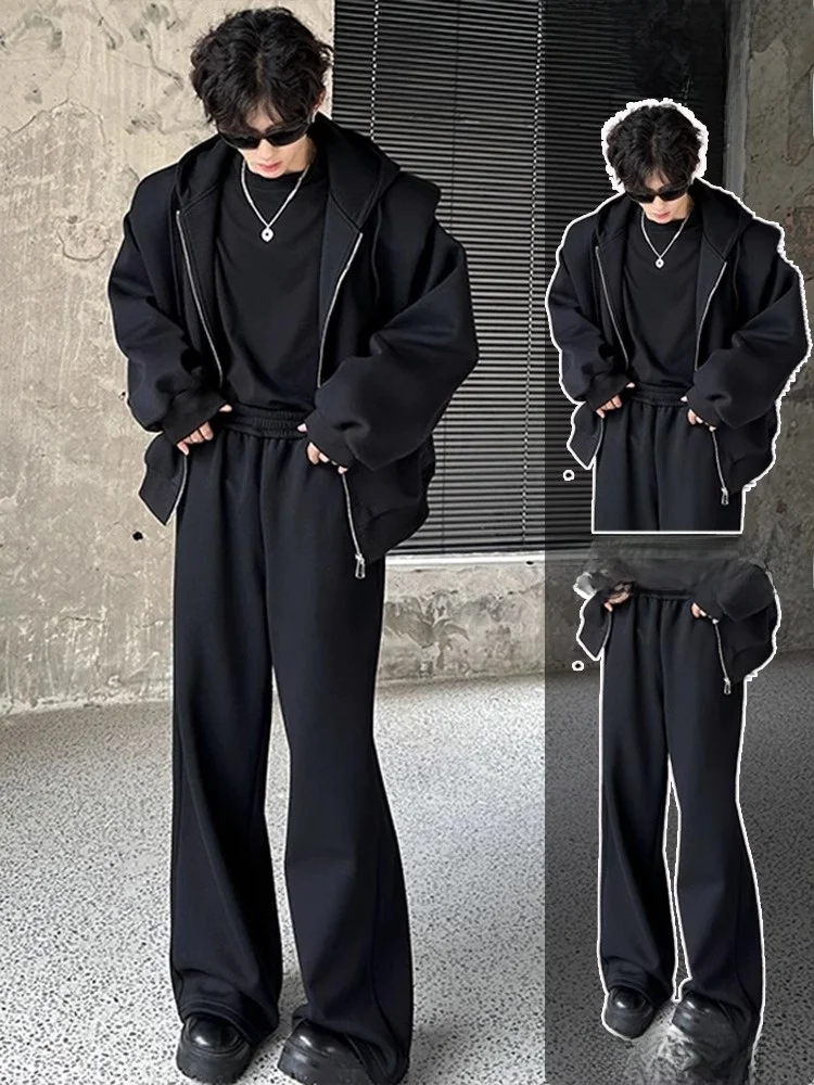 

Men's Hoodie Set Casual Cool Haome Spring Autumn Heavyweight ape Sweatirt Jaet Youth Faion Trendy Ensemble