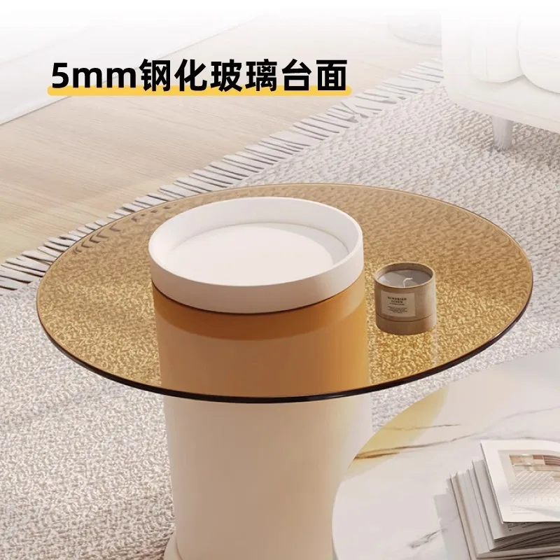 French light luxury cream wind rock slab coffee table living room household tea table