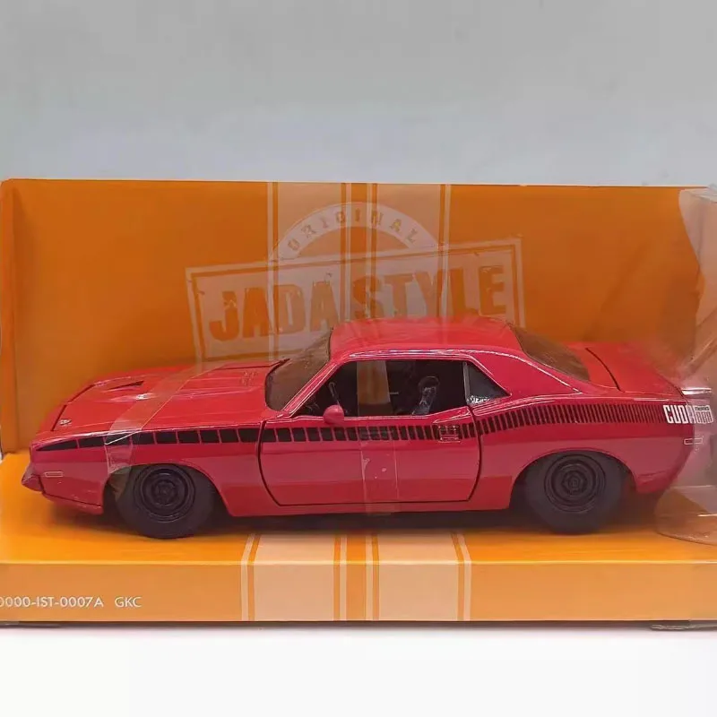 

Jada, литой под давлением, масштаб 1:24, 1963, Plymouth Barracuda, красный сплав, имитация модели автомобиля, статическая коллекция, украшенные праздничные подарки, игрушки