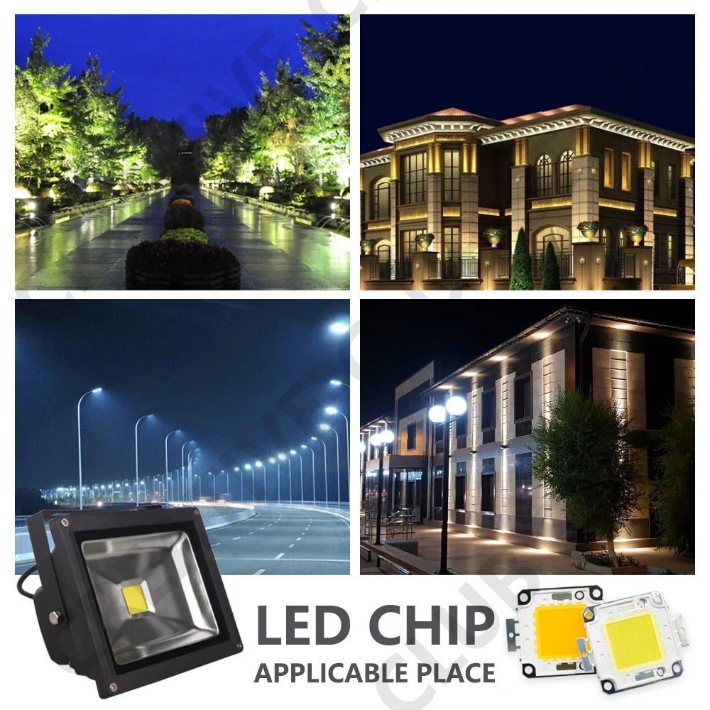 10W 20W 30W 50W LED Chip Bead COB Backlight Matrix LED Light Module Lighting Accessories LED Matrix For DIY FloodLight Spotlight