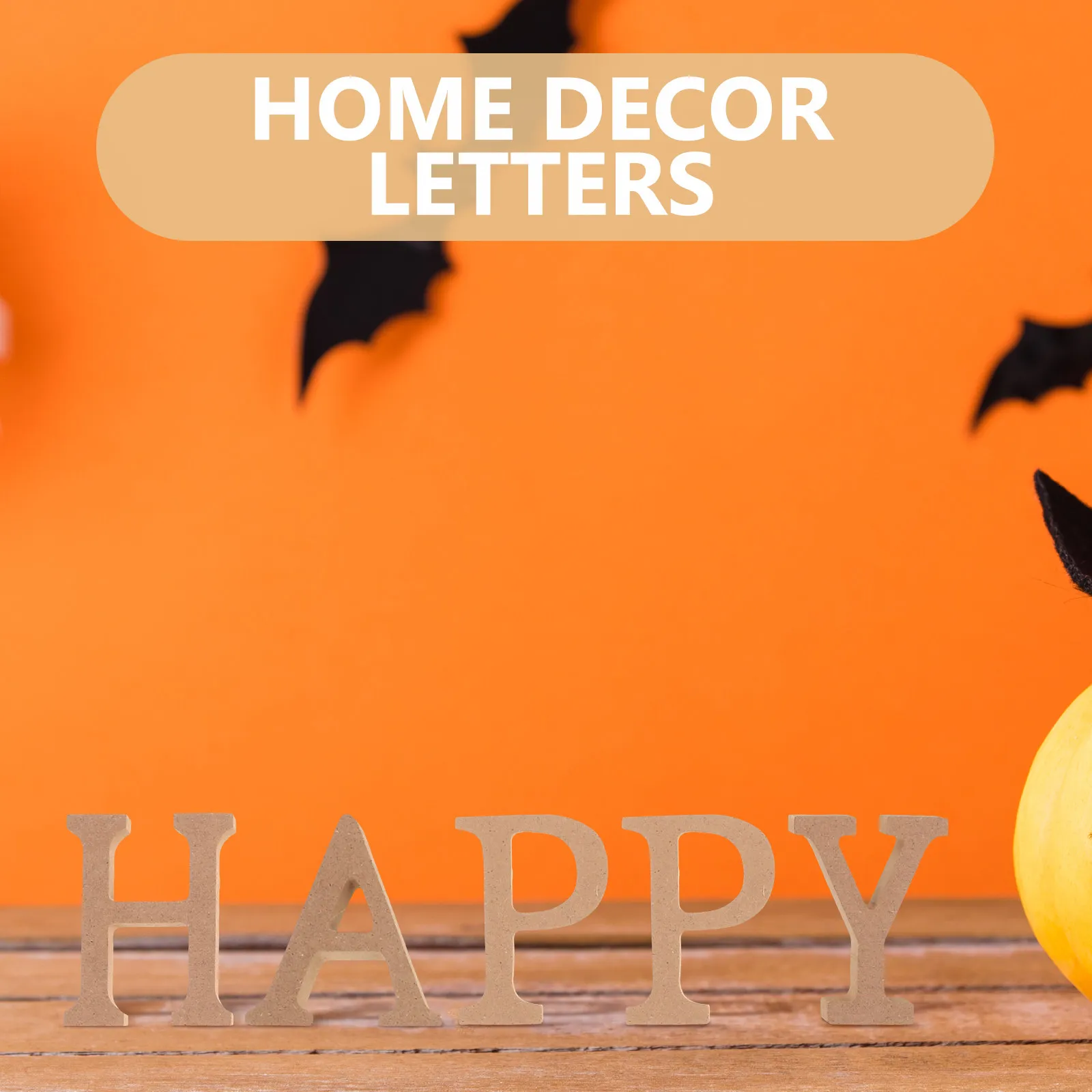 1Set Wooden Alphabet Letters for Crafts Unfinished Wood Letter Blocks Small Home Decor Wedding Baby Shower Table Decor Sign