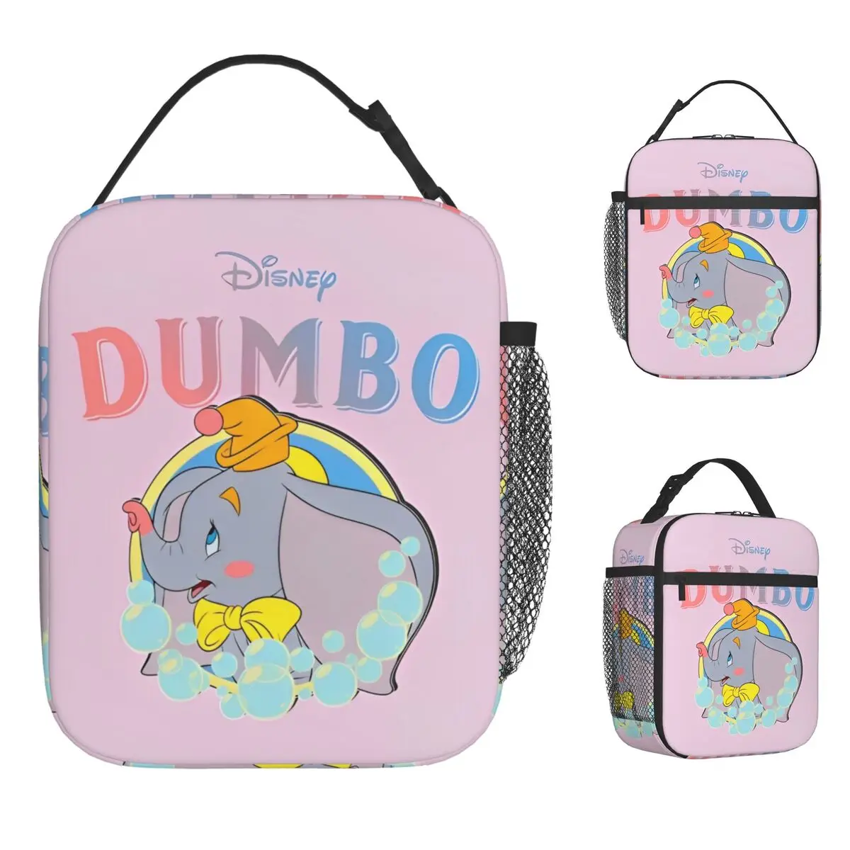 لطيف الكرتون دامبو معزول أكياس الغداء حقيبة للحفاظ على البرودة   حاوية الغداء الخيال الدراما مانعة للتسرب صندوق الغداء نزهة المدرسة
