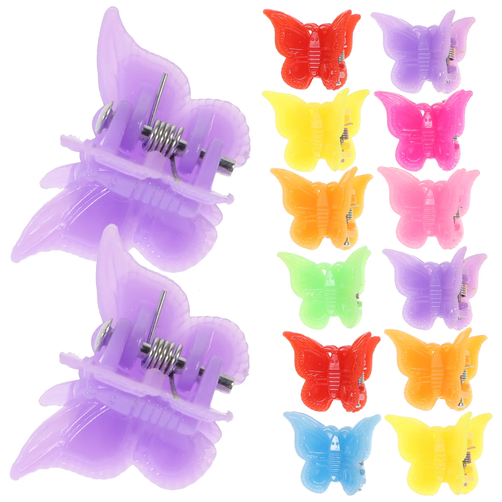

300pcs Hair Claw Clips Mini Butterfly Clamps Mixed Strong Grip For Styling Women Girls Party Classroombarrettes Jaw